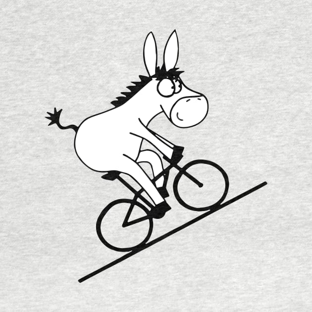 Donkey Riding Bicycle by Rumsa